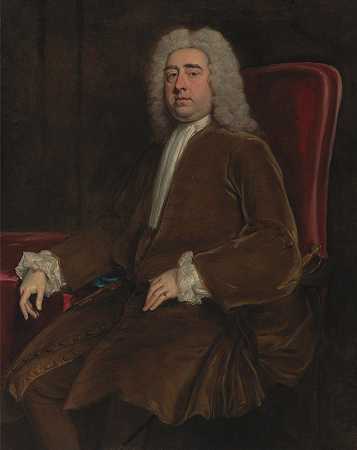 弗朗西斯，戈多尔芬第二伯爵`Francis, second Earl of Godolphin (ca. 1725) by Jonathan Richardson the Elder