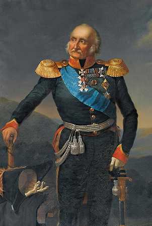 彼得赫里斯蒂亚诺维奇·维特根斯坦王子肖像（1769-1843）`Portrait Of Prince Petr Khristianovich Wittgenstein (1769~1843) by After Franz Krüger