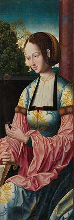 圣·芭芭拉`Saint Barbara (c. 1520) by Master of the Holy Blood