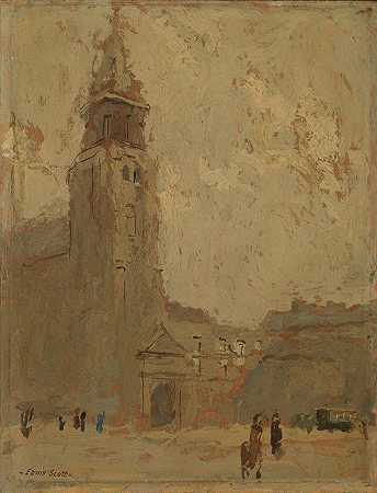 圣日耳曼教堂`Church Of St. Germain Des Pres by Frank Edwin Scott