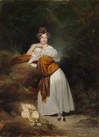 苏菲·吉勒米特，巴登公爵夫人（1801-1865）`Sophie Guillemette, Grand Duchess of Baden (1801~1865) (1831) by Franz Xaver Winterhalter