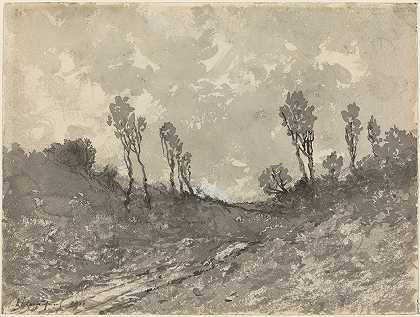 刺猬路`Road at Hérisson (1911) by Henri-Joseph Harpignies