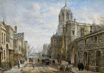 牛津基督教堂`Christ Church, Oxford by Louise Rayner