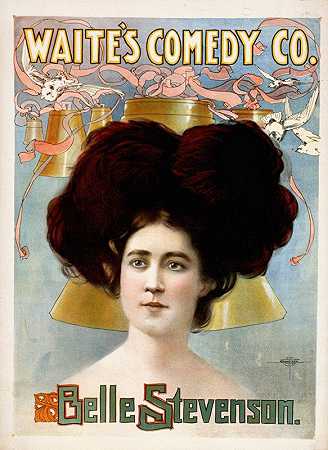 韦特和s喜剧公司。`Waites Comedy Co. (1899) by Courier Litho. Co.