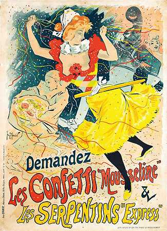 五彩纸屑`Les Confetti (1894) by Georges Meunier
