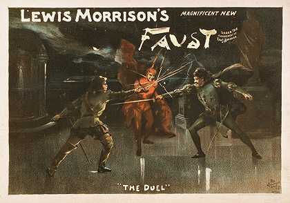刘易斯·莫里森美丽的新浮士德`Lewis Morrisons magnificent new Faust (1889) by Springer Litho. Co.