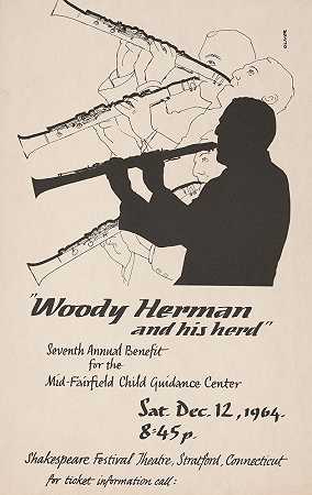 伍迪·赫尔曼和他的牧群`Woody Herman and his herd (1964) by H. Edward Oliver