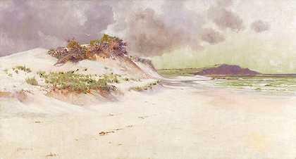 孤寂的海边`The lonely margin of the sea (1894) by Jessie E Scarvell