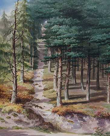红木`Rednal Wood (1850~1880) by Elijah Walton