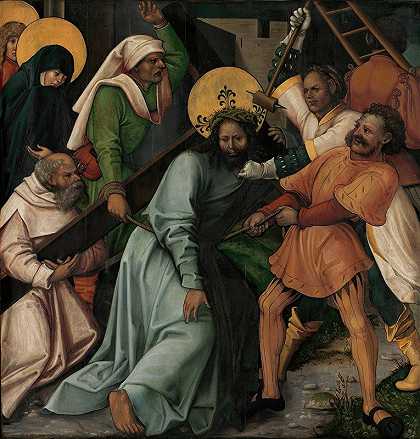 耶稣背着十字架`Christ Carrying the Cross (ca. 1510) by Hans Leonhard Schäufelein