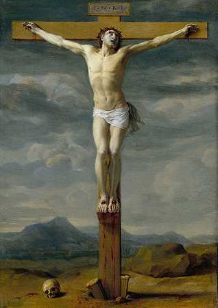 钉死在十字架上`Crucifixion (about 1650–1655) by Eustache Le Sueur