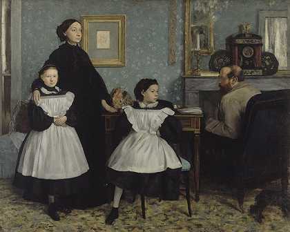 贝莱利家族`The Bellelli Family (1858 ~ 1869) by Edgar Degas