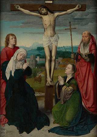 受难`The Crucifixion (ca. 1495) by Gerard David
