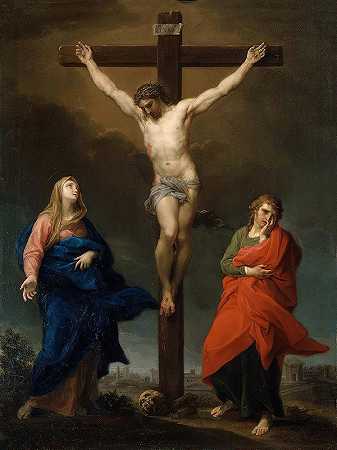 受难`The Crucifixion (1762) by Pompeo Batoni