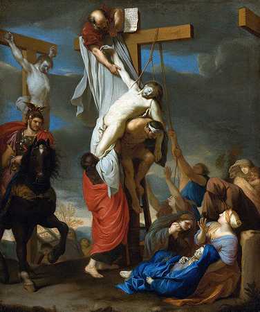 从十字架上下来`The Descent from the Cross (late 1640s) by Charles Le Brun