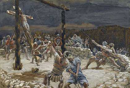 十字架的升起`The Raising of the Cross (1886~1894) by James Tissot