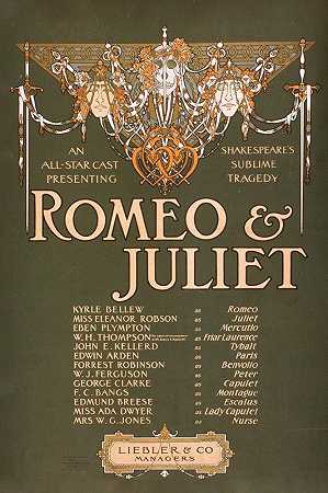 罗密欧与朱丽叶`Romeo and Juliet (1903) by Strobridge and Co