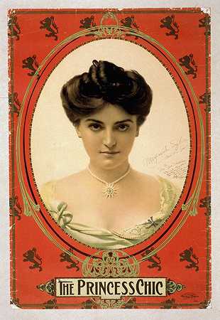 别致的公主`The Princess Chic (1900) by U.S. Lithograph Co.