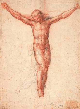 被钉十字架的基督`The crucified Christ (1473 – 1517) by Fra Bartolomeo