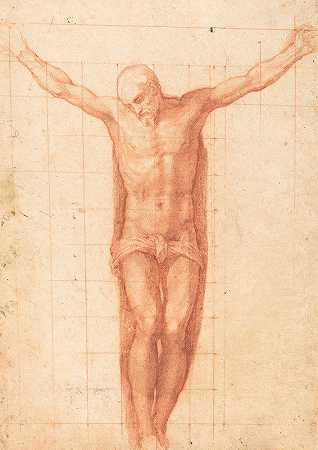 十字架上的基督`Christ on the Cross by Girolamo Muziano