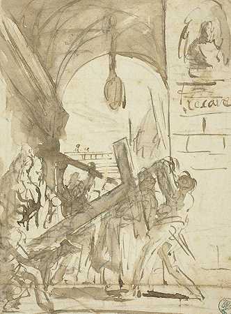 背十字架`The Carrying of the Cross (1747) by Giovanni Battista Piranesi