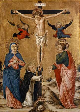 耶稣受难`The Crucifixion of Christ (1465~70) by Bartolomeo Vivarini