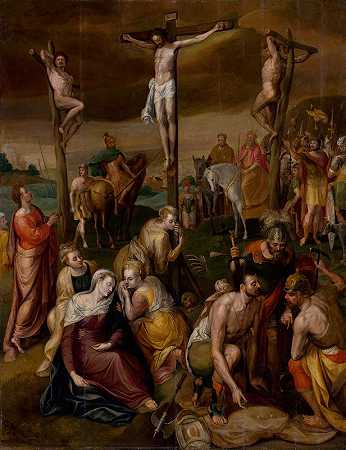 钉死在十字架上`Crucifixion (1560 – 1570) by Frans Floris