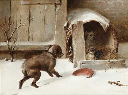 御寒`In From The Cold (1882) by Walter Hunt