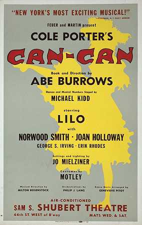 可以`Can~Can (1953) by Artcraft Lithograph