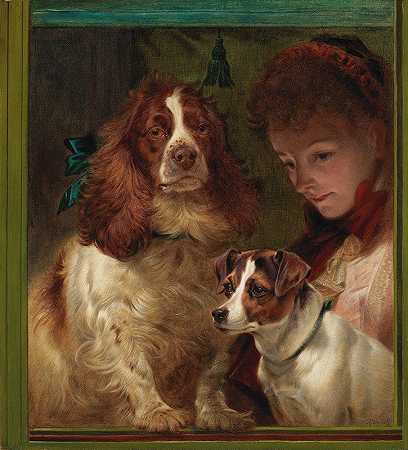 幸运儿`Lucky Dogs (1880) by Richard Ansdell