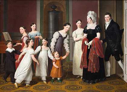 纳森森家族`The Nathanson Family (1818) by Christoffer Wilhelm Eckersberg