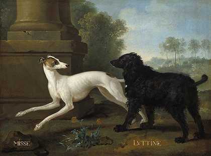 米斯和卢丁`Misse and Luttine (1729) by Jean-Baptiste Oudry