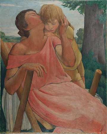 母亲和儿童`La Mère et lenfant by Gustave Pierre