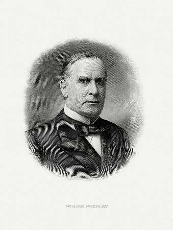 威廉·麦金利总统`President William McKinley by The Bureau of Engraving and Printing