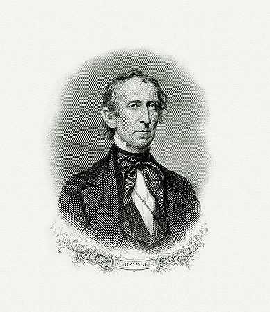 约翰·泰勒总统`President John Tyler by The Bureau of Engraving and Printing
