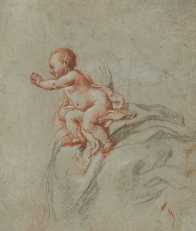 童贞女研究`Study of the Virgin and Child (mid~17th century) by Cornelis Schut