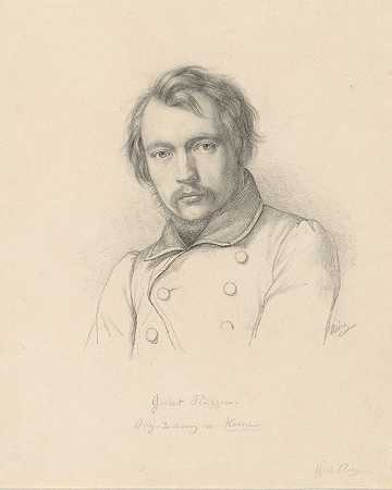 吉斯伯特·弗吕根`Gisbert Flüggen (1830s) by Wilhelm Joseph Heine