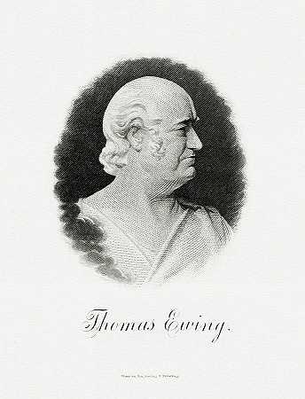 托马斯·尤因`Thomas Ewing by The Bureau of Engraving and Printing