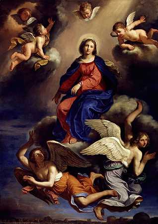 圣母升天`Assumption Of The Virgin (1650) by Guercino