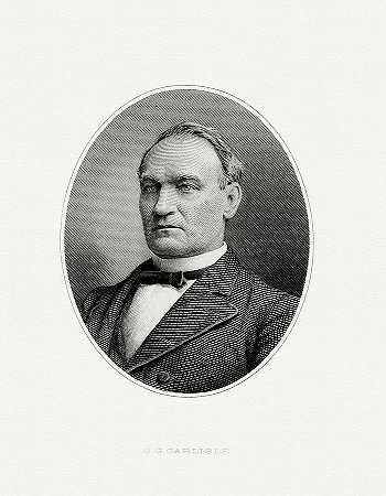 约翰·G·卡莱尔`John G. Carlisle by The Bureau of Engraving and Printing