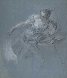 寓言人物画`
Allegorical Figure of Painting (early 18th century)  by Charles-Antoine Coypel