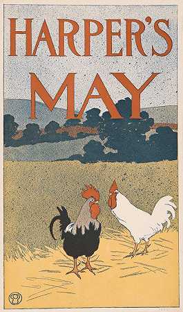 哈珀s May`Harpers May (1898) by Edward Penfield