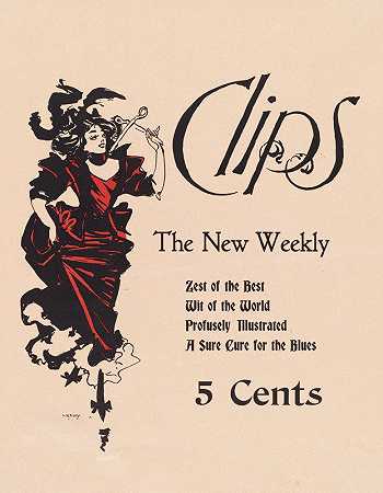 剪辑，新周刊`Clips, the new weekly (ca. 1890–1920) by Henry Brevoort Eddy