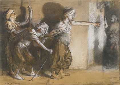 三个盲人（天方夜谭）`The Three Blind Men (Arabian Nights) (1901) by William Orpen