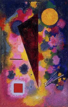 多色共振`Multicolored Resonance by Wassily Kandinsky