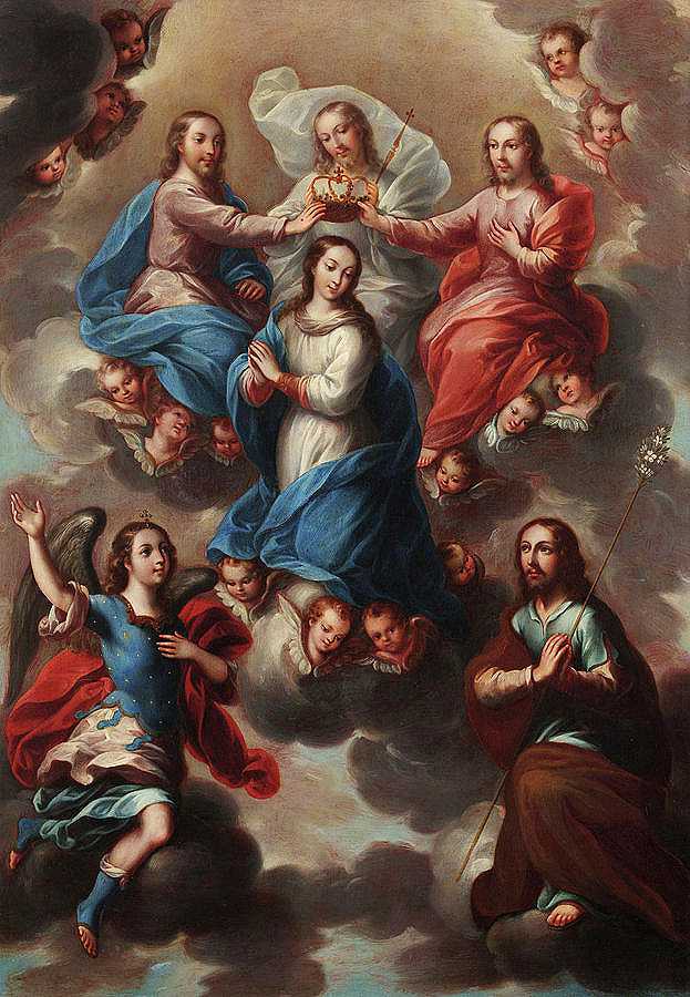 圣母加冕礼`The Crowning of the Virgin by Nicolas Enriquez