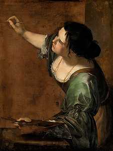 作为绘画寓言的自画像`
Self~Portrait as the Allegory of Painting (1638)  by Artemisia Gentileschi