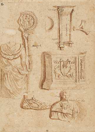 古物研究`Studies of Antiquities (1645) by Nicolas Poussin