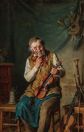 小提琴制造者`The violin maker by Hermann Kern