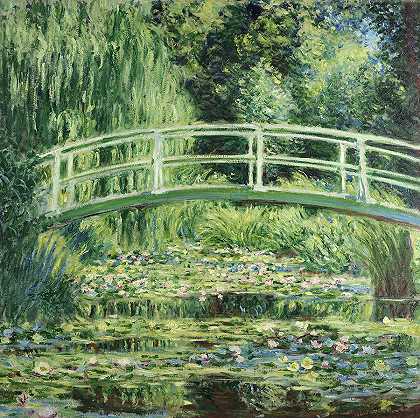 白睡莲，1899年`White water-lilies, 1899 by Claude Monet
